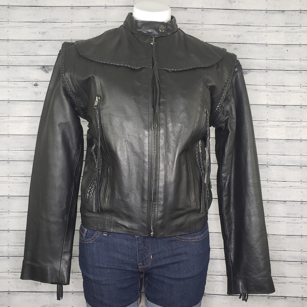 Jamin Leather Genuine Leather Motorcycle Jacket